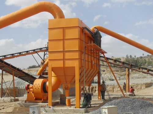 礦山原料破碎系統除塵器